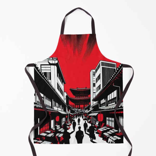 Item preview, Seoul City Comic Style Art – Minimalist Red, Black & White Vector Design for Urban Lovers & Streetwear Fashion designed and sold by knalpot-design.