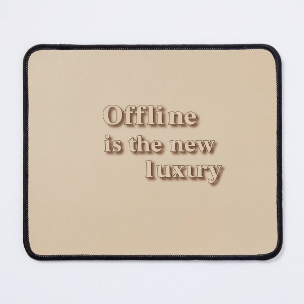Item preview, Offline Is the New Luxury Shirt – Retro Minimalist Quote Tee – Soft Aesthetic Tech Detox T-Shirt designed and sold by Collision19.