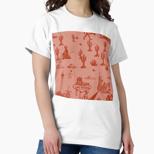 Item preview, Retro Alien Desert Toile in Las Vegas Scene designed and sold by Loomandlorebyh.