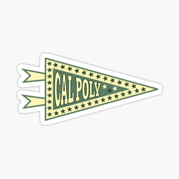 Item preview, Cal Poly College Banner Pennant Sticker designed and sold by stickers-by-val.