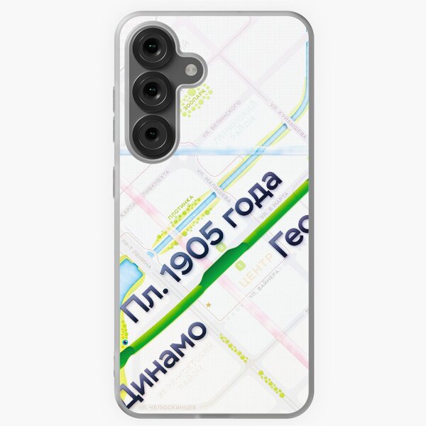 Ekaterinburg metro map poster Samsung Galaxy Soft Case