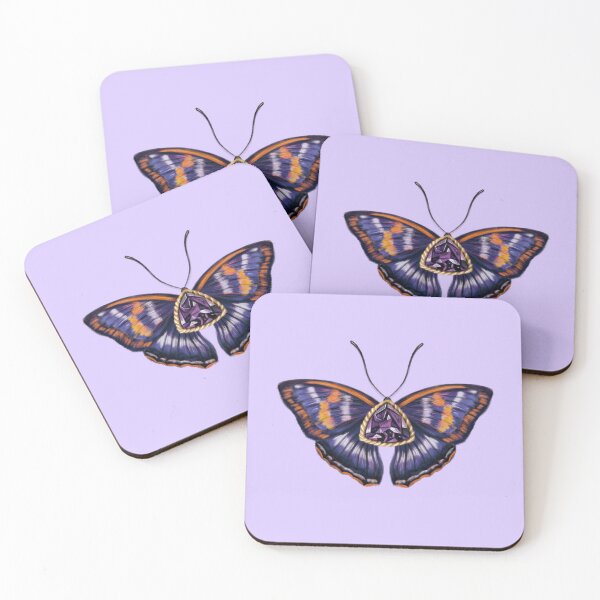 Item preview, Birth Gemstone Butterfly (February) - Agathina Emperor Butterfly with Amethyst designed and sold by Scarlet Swan.