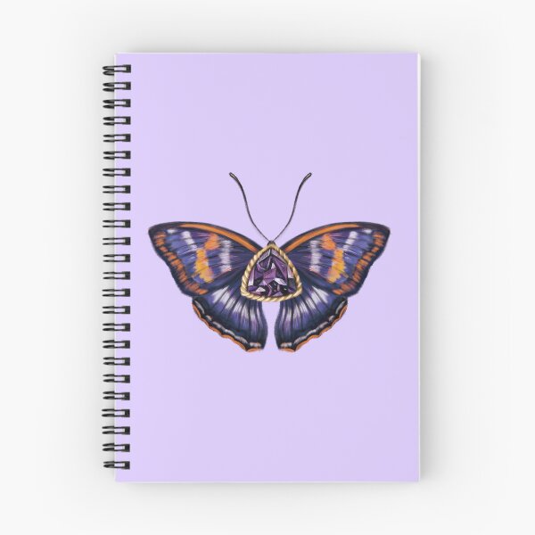 Item preview, Birth Gemstone Butterfly (February) - Agathina Emperor Butterfly with Amethyst designed and sold by Scarlet Swan.