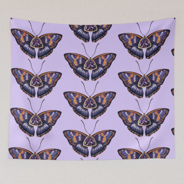 Item preview, Birth Gemstone Butterfly (February) - Agathina Emperor Butterfly with Amethyst designed and sold by Scarlet Swan.