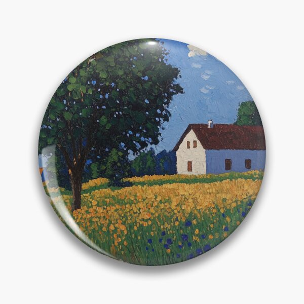Item preview, Moldova landscape | Post-impressionist painting style designed and sold by ComicsFactory.