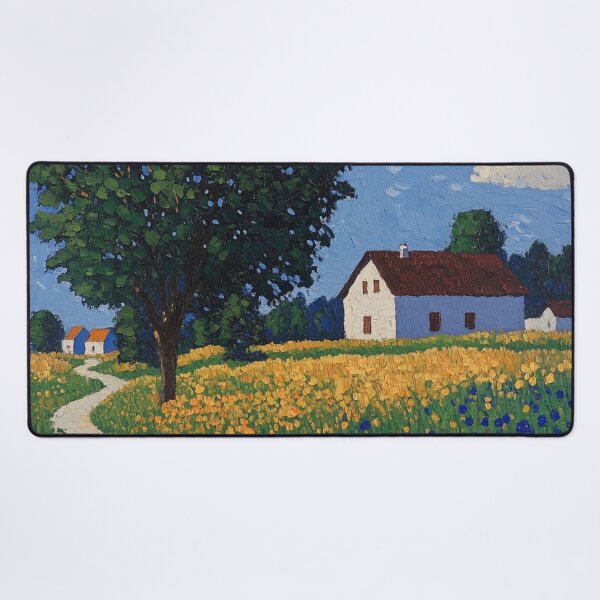 Item preview, Moldova landscape | Post-impressionist painting style designed and sold by ComicsFactory.