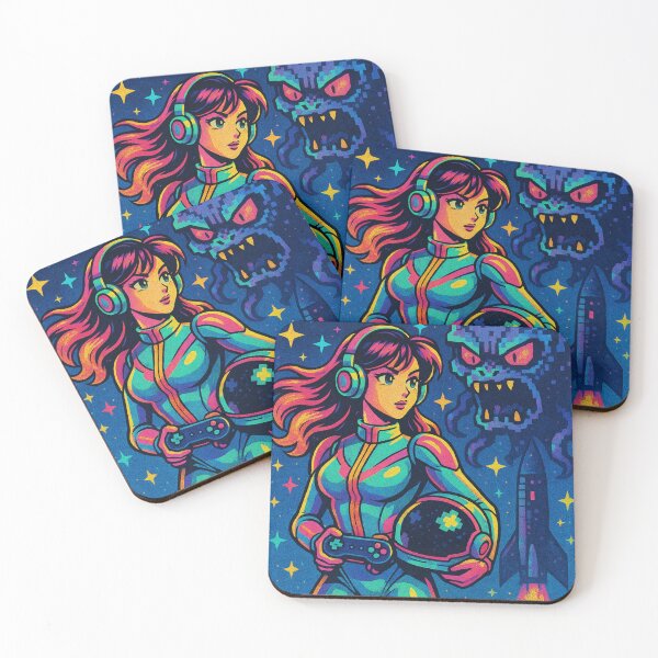 Item preview, Space Girl Pixel Adventure designed and sold by JonelleTshirts.