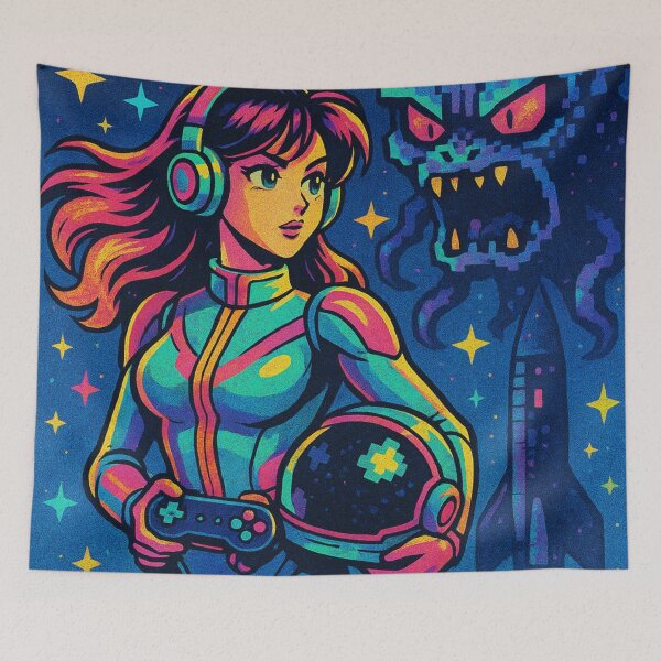 Item preview, Space Girl Pixel Adventure designed and sold by JonelleTshirts.