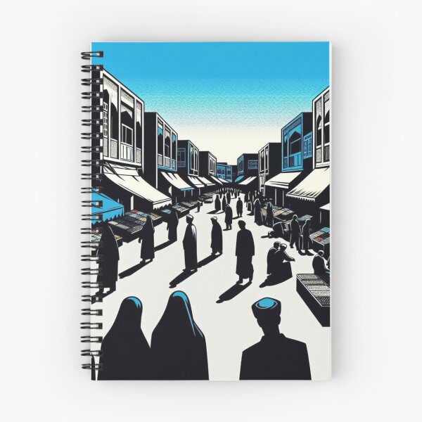 Item preview, Mashhad City Minimalist Comic Style Design – Bold Blue, Black & White Urban Art for Clothing & Accessories designed and sold by knalpot-design.