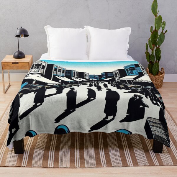Item preview, Mashhad City Minimalist Comic Style Design – Bold Blue, Black & White Urban Art for Clothing & Accessories designed and sold by knalpot-design.