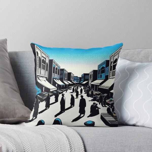 Item preview, Mashhad City Minimalist Comic Style Design – Bold Blue, Black & White Urban Art for Clothing & Accessories designed and sold by knalpot-design.