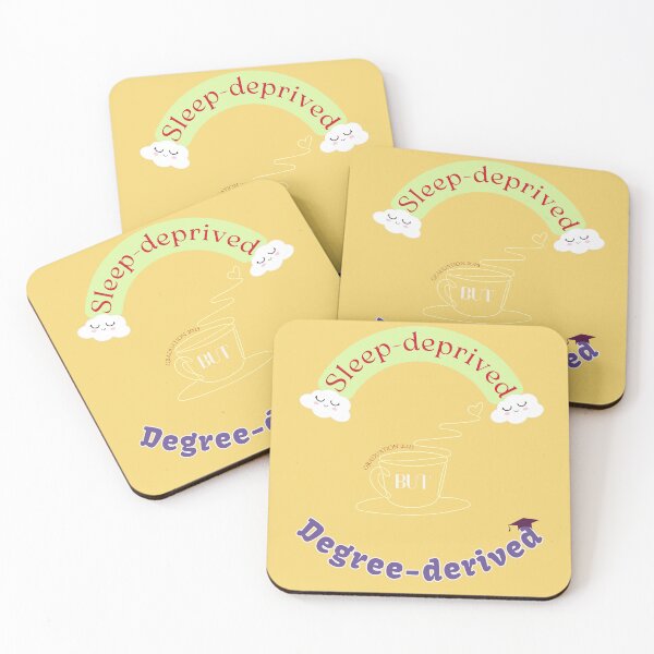 Item preview, Sleep-deprived, Degree-derived | Funny Graduation Design | Rainbow Clouds & Diploma | Class of 2025 Gift designed and sold by ShwethaSSK.