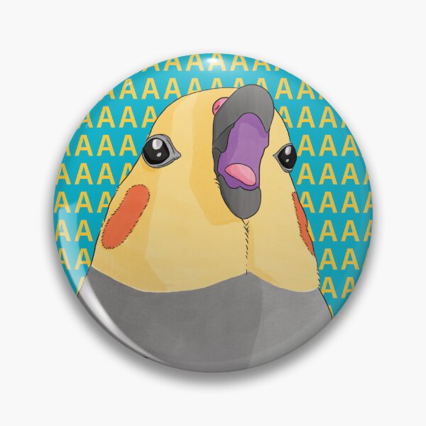 Item preview, Funny Screaming Cockatiel AAA Bird Meme designed and sold by BirbdoodlesShop.