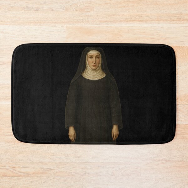 Item preview, Medieval Nun Sticker – Minimalist Black and White Religious Art Illustration designed and sold by DibujandoPorfa.