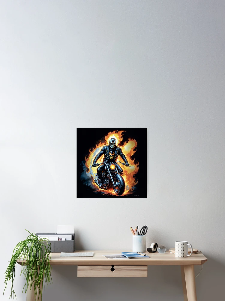 Thumbnail 2 of 3, Poster, Ghost Rider designed and sold by David Blair Studios.