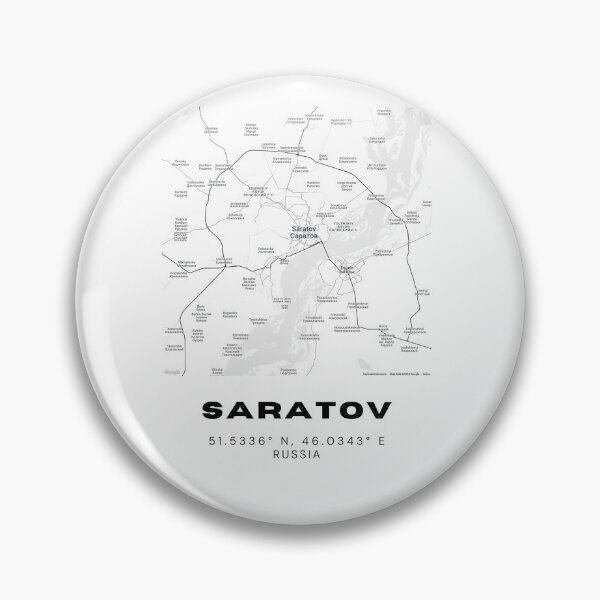 Artikelvorschau, Saratow Karte – Minimalistischer Wolga-Stadtdruck entworfen und verkauft von RM-Journey.
