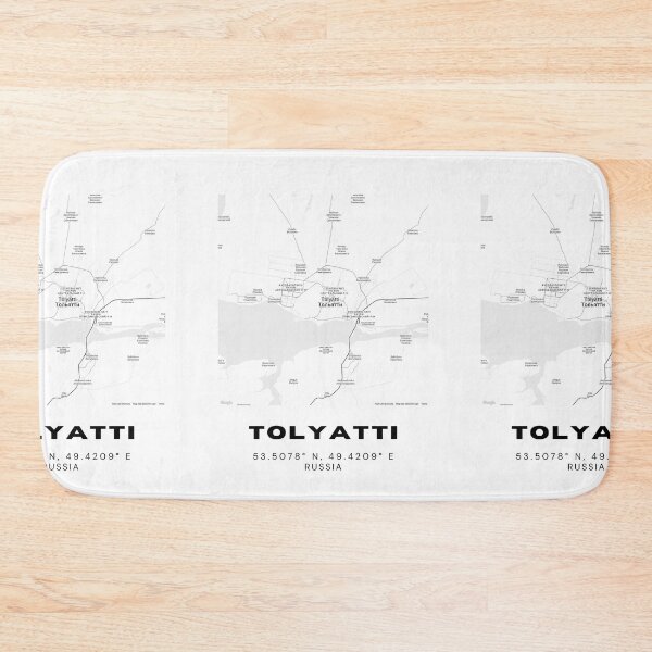Item preview, Tolyatti Map – Minimalist Industrial City Poster in Black & White designed and sold by RM-Journey.