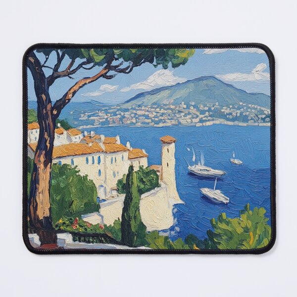 Item preview, Monaco landscape | Post-impressionist painting style designed and sold by ComicsFactory.
