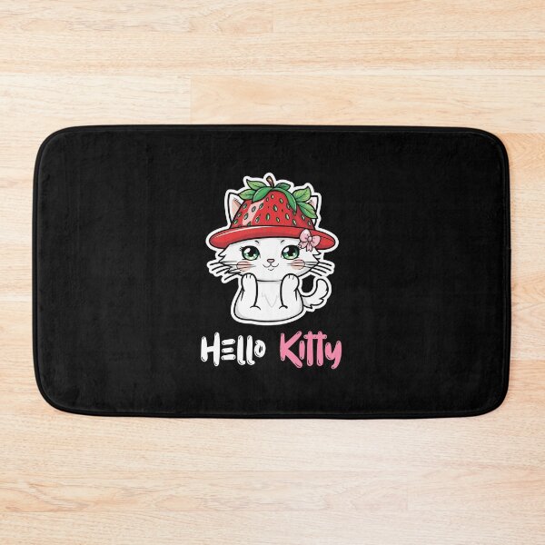 Item preview, Strawberry Hellow Kitty Shirt – Cat Shirt Style designed and sold by Meow Cat.
