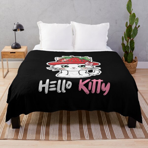 Item preview, Strawberry Hellow Kitty Shirt – Cat Shirt Style designed and sold by Meow Cat.