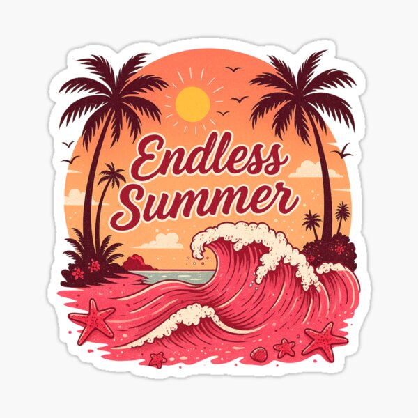 Item preview, Endless Summer Vintage Surf Beach designed and sold by RubyDN.