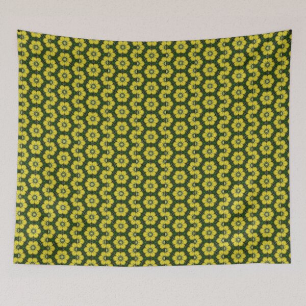Item preview, Yellow Flower and Star Kaleidoscope Infinity Pattern 1 designed and sold by After 10 POD Designs.
