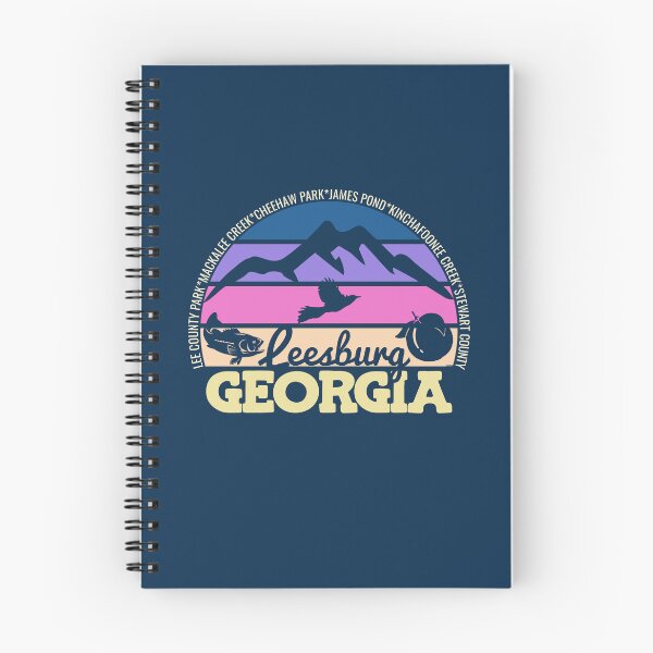 Item preview, Leesburg Georgia Sunset Retro Vintage Local Pride Logo designed and sold by CRHPOD20.