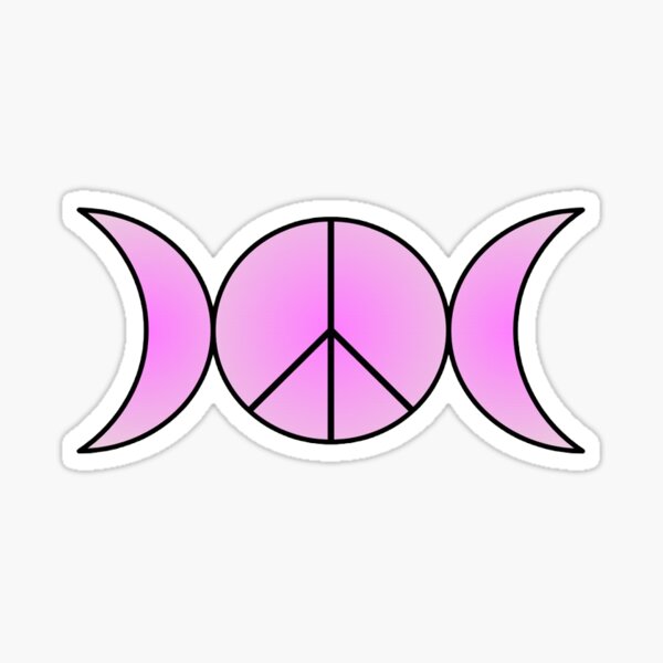 Item preview, Triple Moon Peace Sign designed and sold by SillyFunVibes.