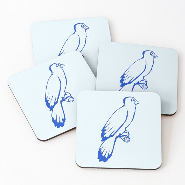 Item preview, Bird sitting cute cage branch sweet pet parrot fun designed and sold by shirt-o-mat.