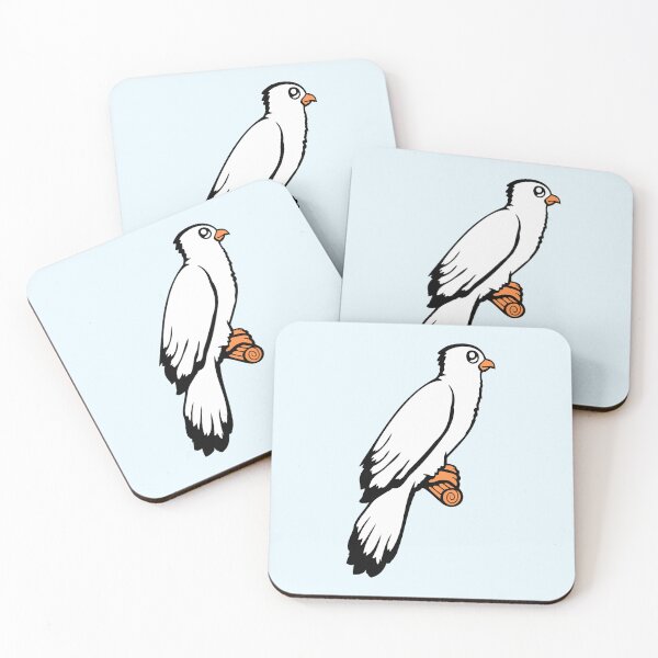 Item preview, Bird sitting cute cage branch sweet pet parrot fun designed and sold by shirt-o-mat.