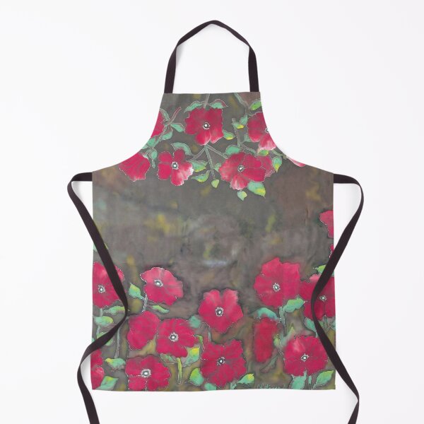 Item preview, Red Poppies Poncho designed and sold by Lotus Lee Starr.