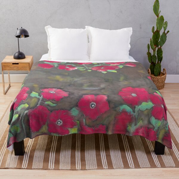 Item preview, Red Poppies Poncho designed and sold by Lotus Lee Starr.