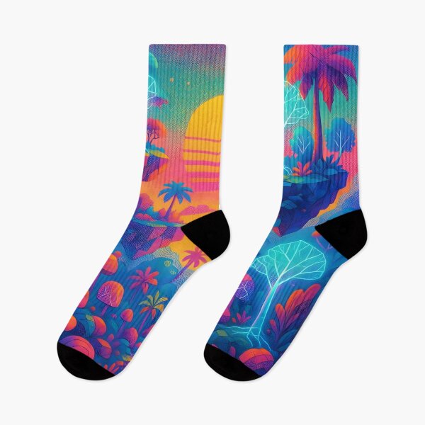 Item preview, Neon Dreamscape Jungle designed and sold by Charisma Enigma.