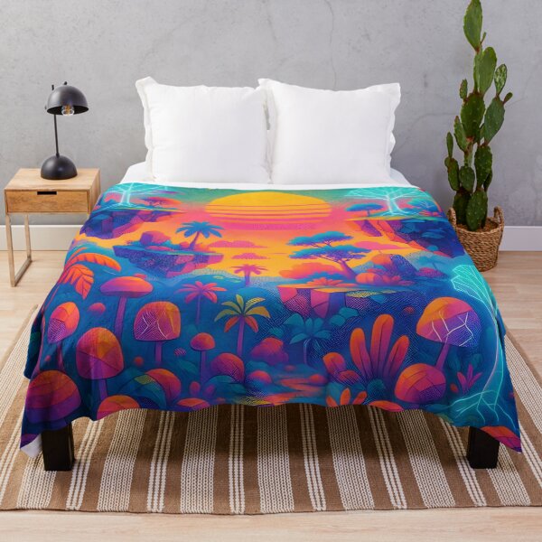 Item preview, Neon Dreamscape Jungle designed and sold by Charisma Enigma.