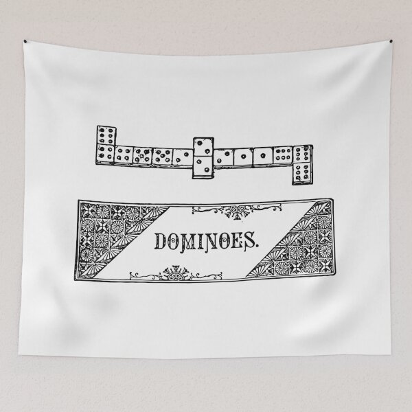 Item preview, Vintage Dominoes Illustration - Classic Game Art designed and sold by WorldLily.