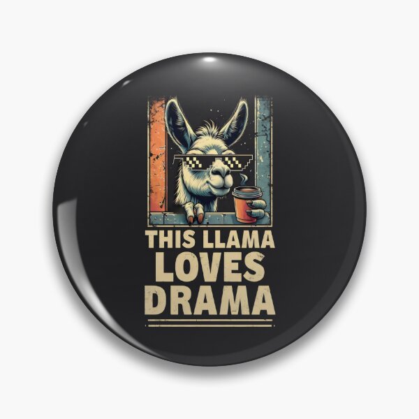 Item preview, This Llama Loves Drama designed and sold by DemureArtsy.
