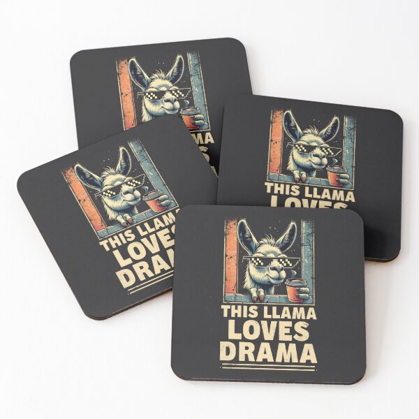 Item preview, This Llama Loves Drama designed and sold by DemureArtsy.