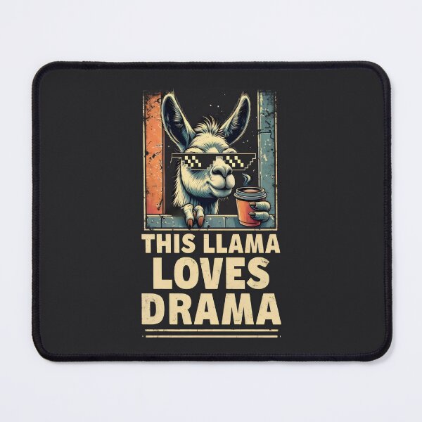 Item preview, This Llama Loves Drama designed and sold by DemureArtsy.