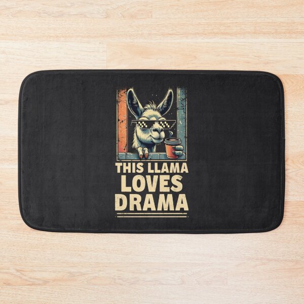 Item preview, This Llama Loves Drama designed and sold by DemureArtsy.