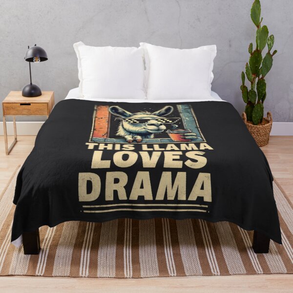 Item preview, This Llama Loves Drama designed and sold by DemureArtsy.