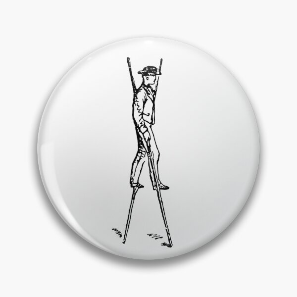 Item preview, Vintage Illustration of a Man on Stilts designed and sold by WorldLily.