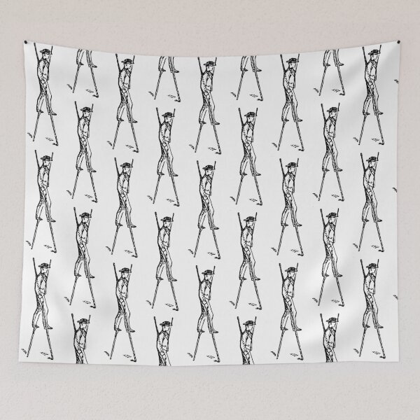 Item preview, Vintage Illustration of a Man on Stilts designed and sold by WorldLily.
