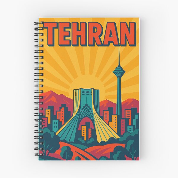 Artikelvorschau, Teheran Reiseposter | Retro Pop Art Stadtbild | Farbenfrohe Iran Wandkunst | Vintage Urban Print | Dekor der persischen Architektur entworfen und verkauft von PaintedPixels01.