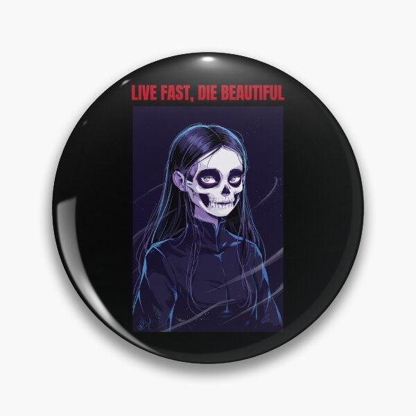 Item preview, Live Fast,  Die Beautiful designed and sold by deathanarchy.