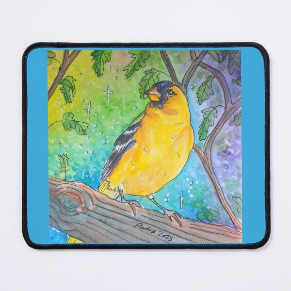 Item preview, Yellow Finch In a tree designed and sold by RLawrenceArt.