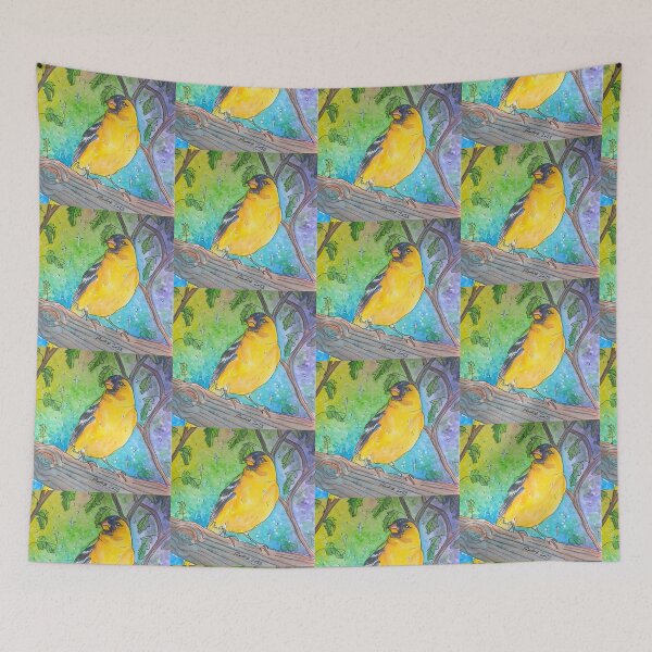 Item preview, Yellow Finch In a tree designed and sold by RLawrenceArt.