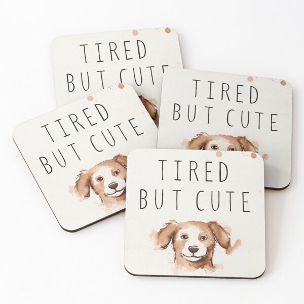 Item preview,  Tired but Cute Dog  designed and sold by Uplift36.
