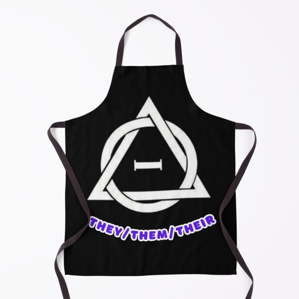 Item preview, They Them Their Pronouns Therian Therianthropy Symbol Design designed and sold by Artography Designs.