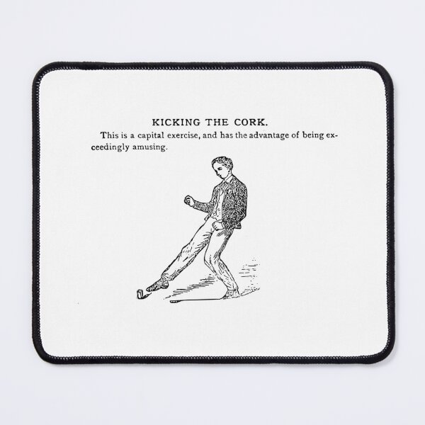 Item preview, Kicking the Cork - Vintage Game & Exercise Illustration designed and sold by WorldLily.