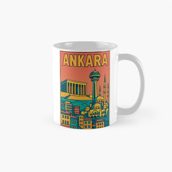 Artikelvorschau, Lebendiges Ankara-Stadtbild | Retro-Pop-Art-Reiseposter | Ankara-Kunstdruck | Vintage-Reisestimmung | Türkisches Stadtdesign entworfen und verkauft von PaintedPixels01.